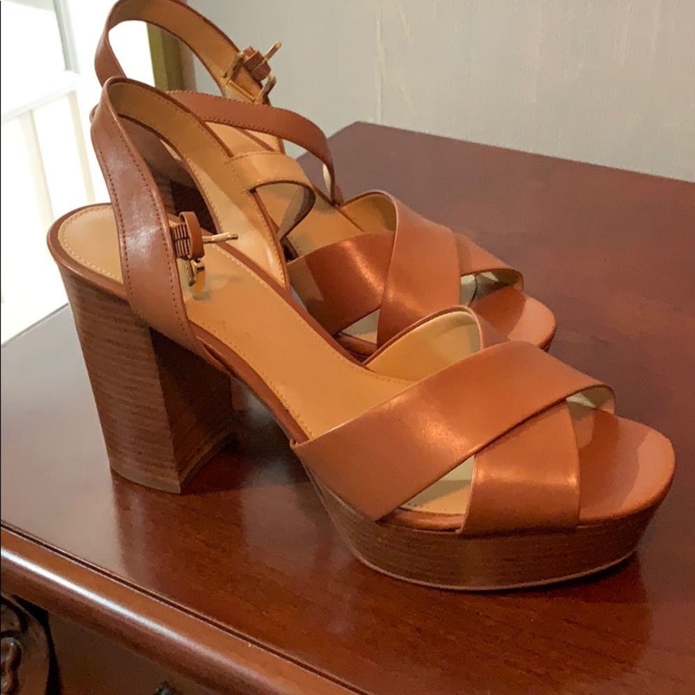 Michael Kors Leather Platform Heels